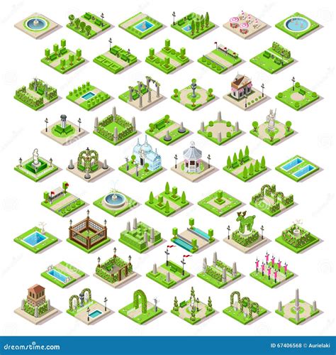 Game Set 13 Building Isometric Stock Vector - Illustration of alley, entertainment: 67406568