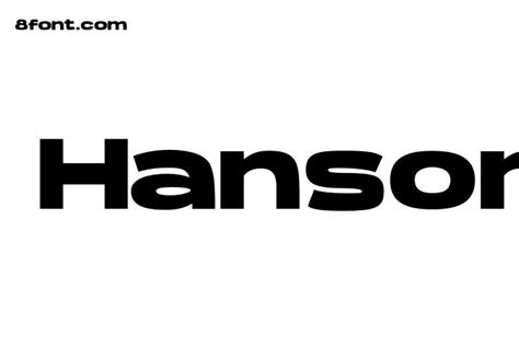 Hanson Bold Font - Free Font Download