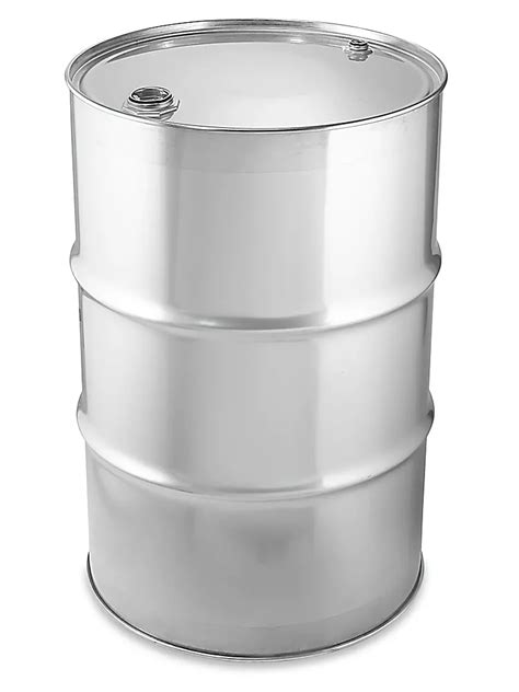 Closed Top Stainless Steel Drum - 55 Gallon S-17354 - Uline