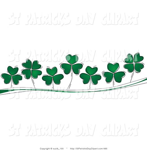 4 leaf clover clip art of a three and four leaf clovers growing on ...