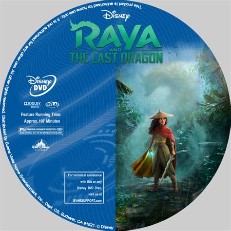 Raya and the Last Dragon (2021) Custom DVD Label - DVDcover.Com