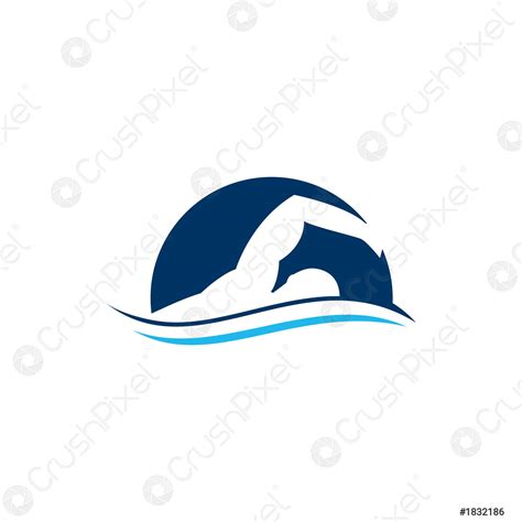 Swimmer logo design inspiration vector template - stock vector 1832186 ...