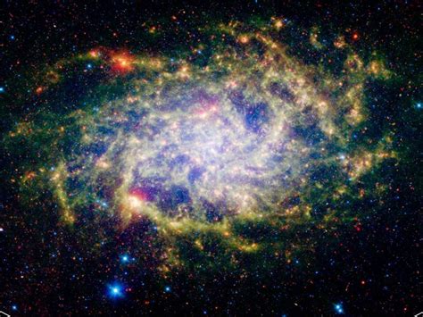 A local galaxy | Triangulum galaxy, Space photos, Spitzer space telescope