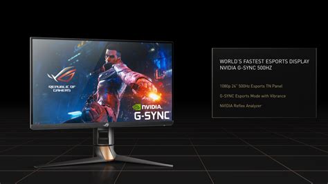 ASUS ROG SWIFT 500Hz gaming monitor announced