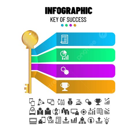 Key Success Vector Design Images, Infographics Key Of Success, Infographics, Presentation ...