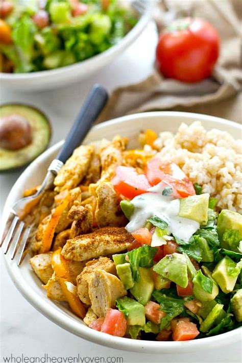 Cajun Chicken Rice Bowls with Avocado Salad