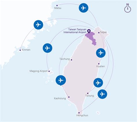 Taiwan Taoyuan International Airport Map - Cities And Towns Map