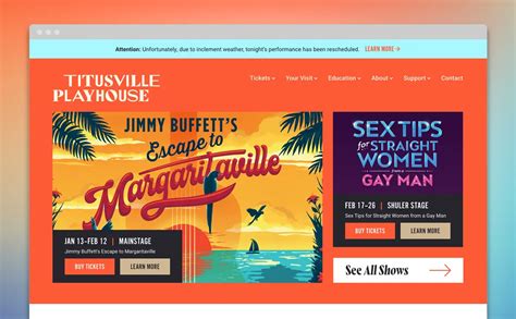 Titusville Playhouse Branding & Website Design - Trillion Creative