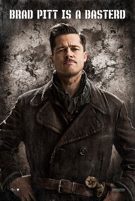 Brad Pitt's INGLOURIOUS BASTERDS Poster - FilmoFilia