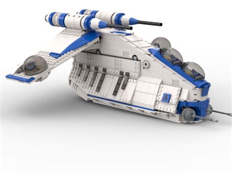 LEGO MOC 501st Legion Republic Gunship mod of set 75021 with closing doors and cheaper parts. by ...