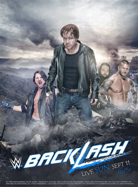 WWE Backlash 2016 Poster by edaba7.deviantart.com on @DeviantArt | Wwe events, Wwe, Wwe ppv