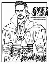 Printable Doctor Strange Coloring Pages  IzabelleteEscobar sketch template