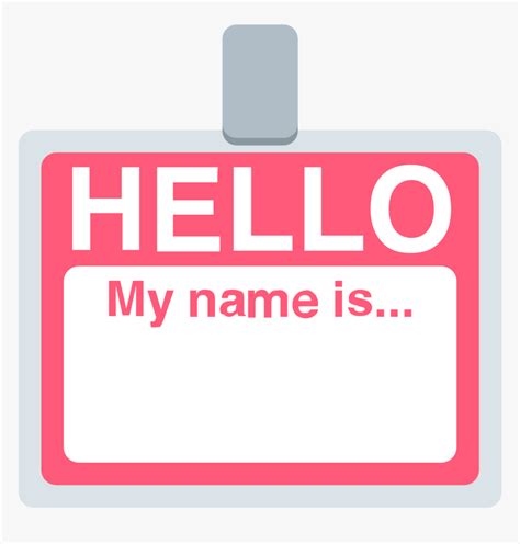 Hello My Name Is Stock Illustrations, Royalty-Free Vector Graphics ...