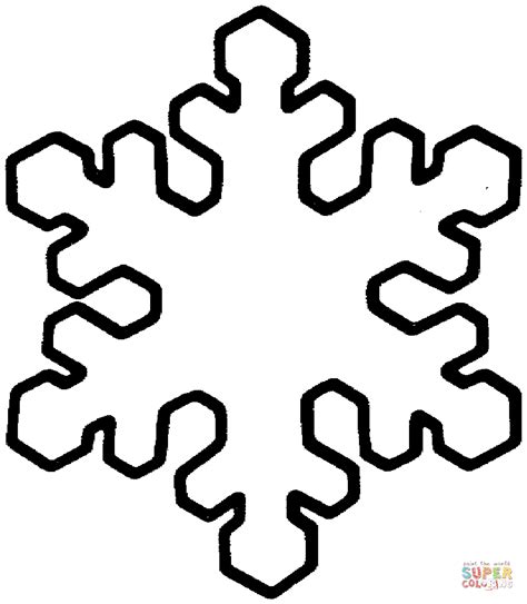 Snowflake coloring page | Free Printable Coloring Pages