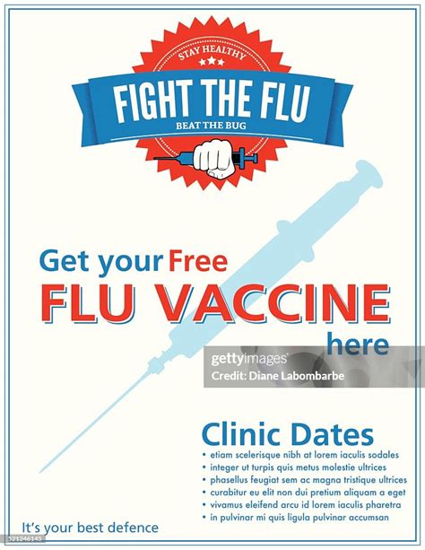 Flu Shot Clinic Poster Sign Template High-Res Vector Graphic - Getty Images