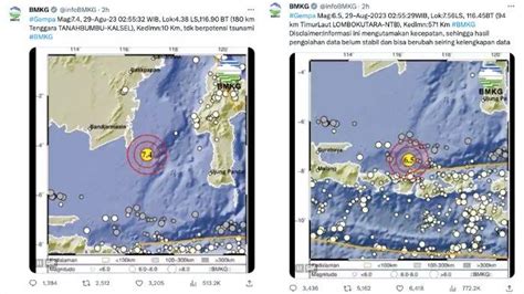 Gempa Bumi 29 Agustus 2023 Hari Ini: Terbesar di Tanah Bumbu, Sulut ...