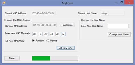 WinMACSpoofer - Windows Tool For Spoofing The Mac Address