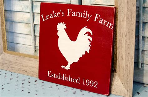 Family Farm Sign Personalized Farmhouse Signs Custom