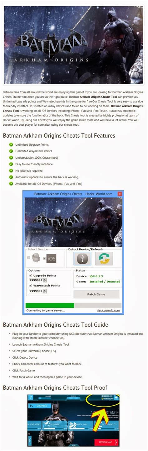 Batman Arkham Origins Cheats