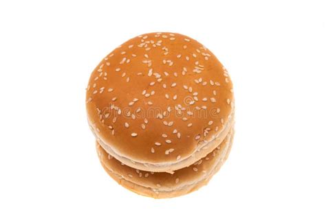 Burger bun isolated stock image. Image of yeast, healthy - 202912373