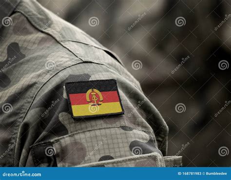 Flag of East Germany on Military Uniform. German Democratic Republic DDR Stock Image - Image of ...