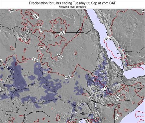 Sudan Precipitation for 3 hrs ending Wednesday 31 Mar at 9pm EAT