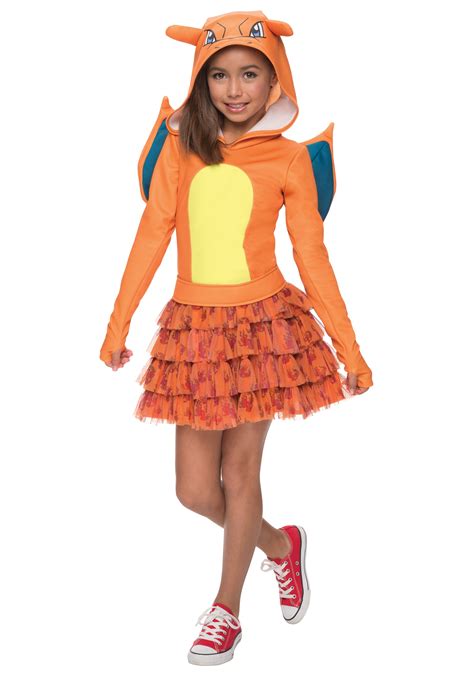 Girls Pokemon Charizard Costume