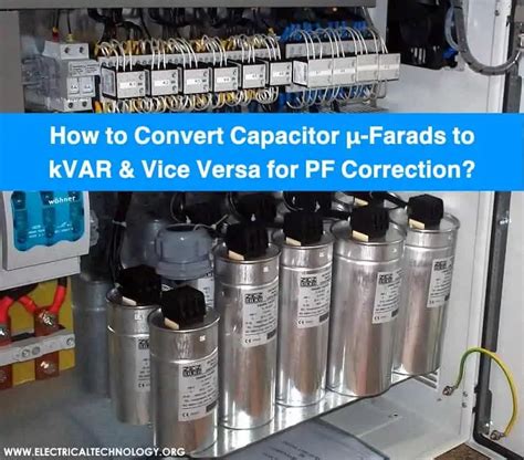 How to Convert Capacitor μ-Farads to kVAR and Vice Versa?