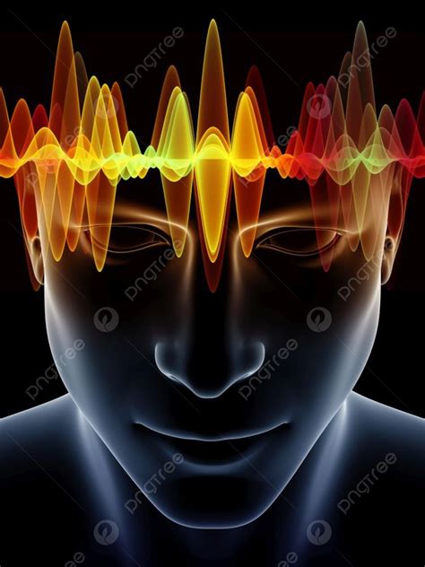 Digital Illustration On Subject Of Brain Waves Photo Background And Picture For Free Download ...