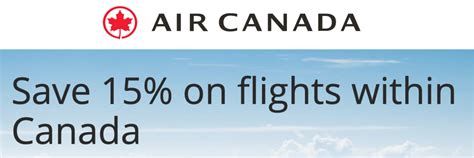 Air Canada Flights Tickets Sale: Save 15% on Flights Within Canada ...