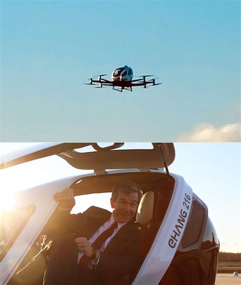 Autonomous Ehang 216 Passenger Drone Takes Flight in the US for the ...