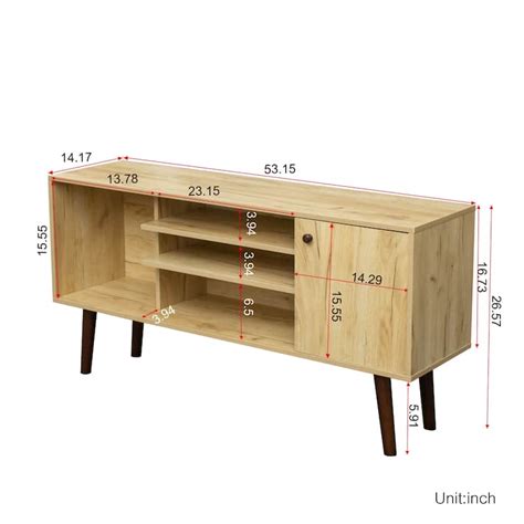 Oak Entertainment Units with Living Room Furniture Storage and 2 ...