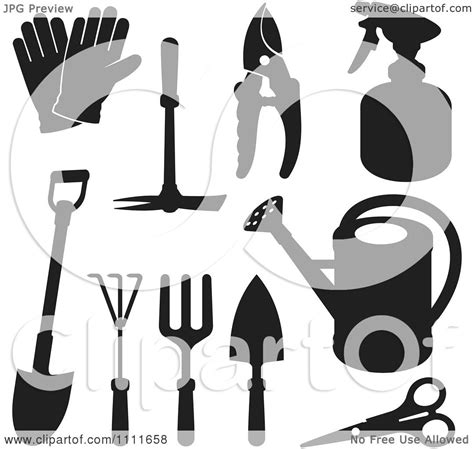 Garden Tools Silhouette at GetDrawings | Free download