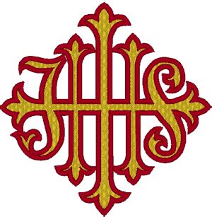 IHS Christogram/Monogram #3 Embroidery Design Machine Embroidery Designs, Embroidery Patterns ...