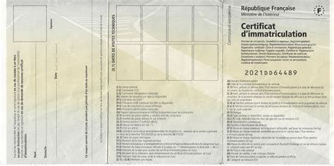 Comment lire une carte grise (moto, auto, etc.) - Explication