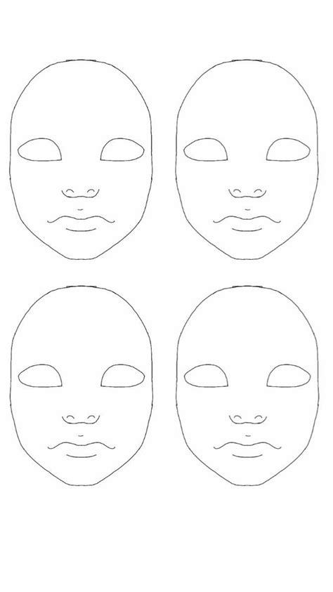 Doll Face Painting Practice Sheet by Oceanblue-Art on DeviantArt | Doll face paint, Doll face ...