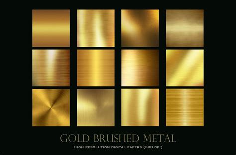 Brushed gold metal textures By Paper Farms | TheHungryJPEG