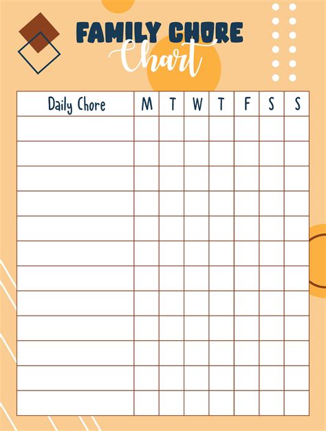 5 Best Images of Large Family Chore Chart Printable - Family Chore ...