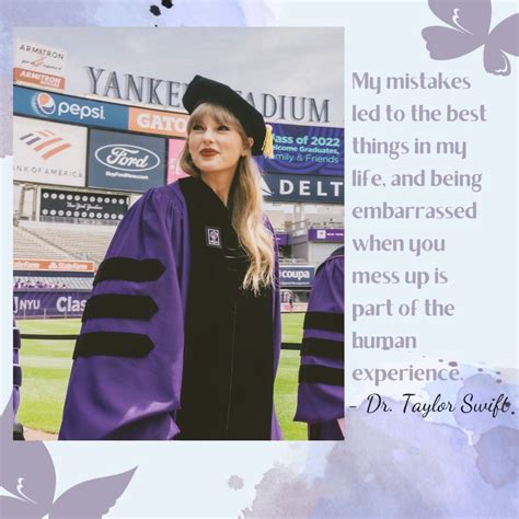 Quote from Taylor Swift on her commencement speech at nyu ᥫ᭡ Taylor Swift Now, Taylor Swift ...