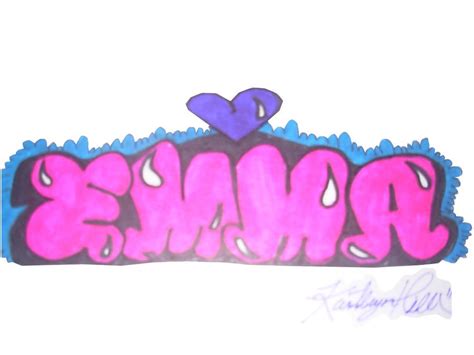 Emma in graffiti by sanfrangiants on DeviantArt