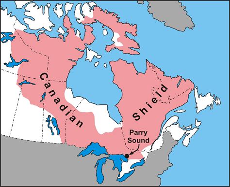 Canadian Shield On World Map