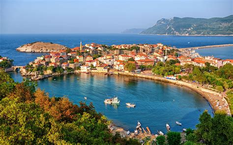 Download wallpapers Amasra, Harbor, Black Sea, Turkey, summer, Turkish ...