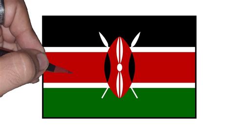 How to draw the flag of Kenya - YouTube