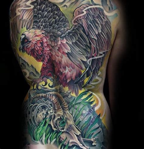 70 Vulture Tattoo Designs For Men - Scavenging Bird Ink Ideas