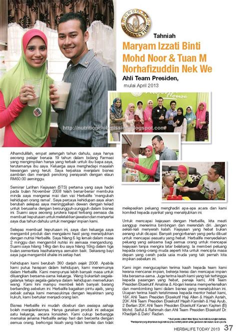 Herbalife Malaysia Generation-H Success Stories | Herbalife Independent ...