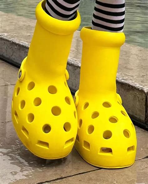 MSCHF x Crocs Yellow Clog Boots Release Date | SneakerNews.com