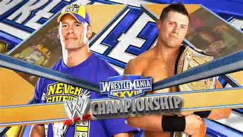 Wrestlemania 27 John Cena Vs The Miz