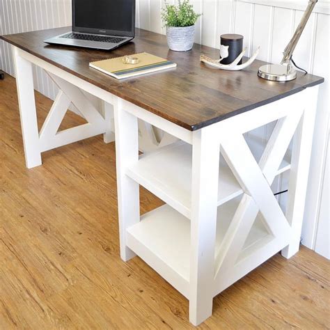 Farmhouse Desk With Keyboard Tray | donyaye-trade.com