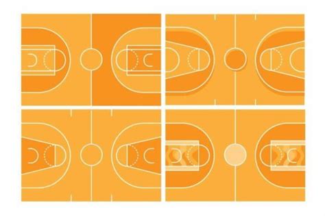 Basketball Court Layout Design 8 Set Graphic by aryo.hadi · Creative ...