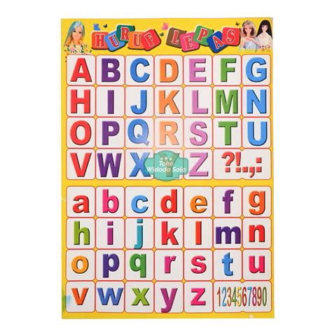 Jual Poster Edukasi ABCD Besar Kecil 35x50cm - 1 Lembar | Shopee Indonesia